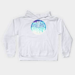 Indigo & Aqua Abstract Kids Hoodie